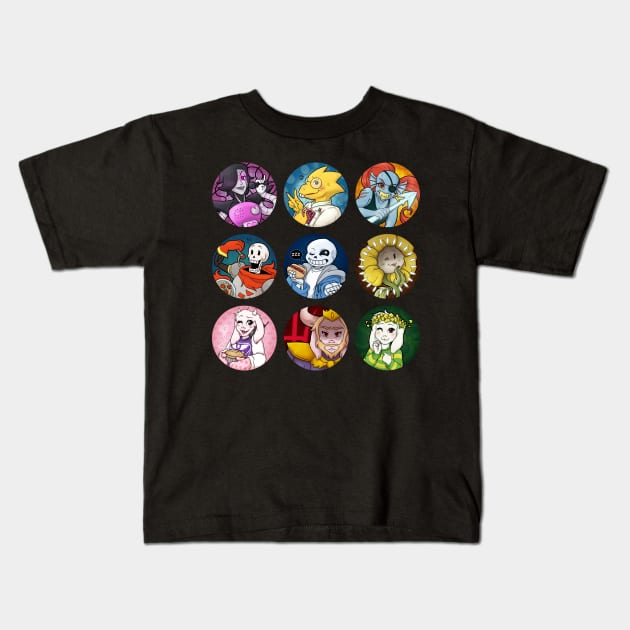 Undertale Anime Kids T-Shirt by LovelyKouga